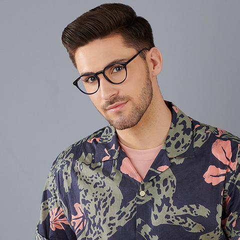 Vincent Chase Online Sky Blue Full Rim Round right side