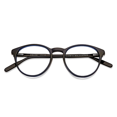 Vincent Chase Online Sky Blue Full Rim Round left side