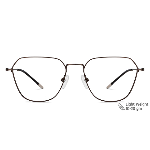 Vincent Chase Online Brown Full Rim Geometric left side