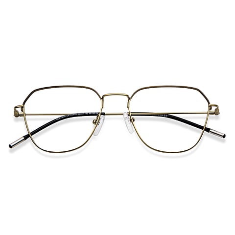 Vincent Chase Online Gold Full Rim Geometric left side