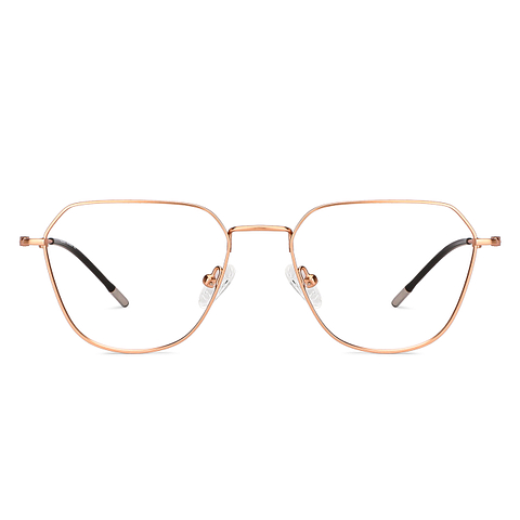 Vincent Chase Online Rose Gold Full Rim Geometric left side