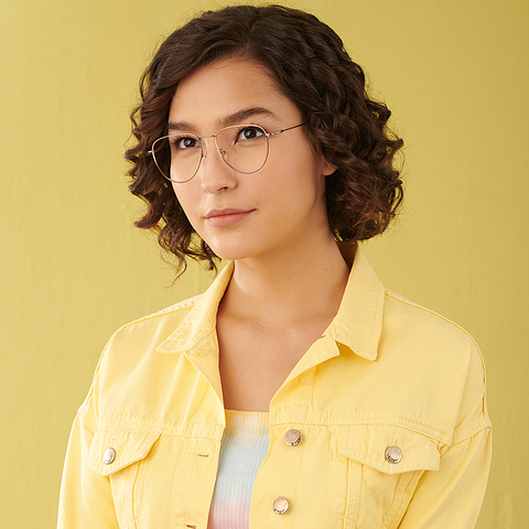 Vincent Chase Online Gold Full Rim Aviator left side
