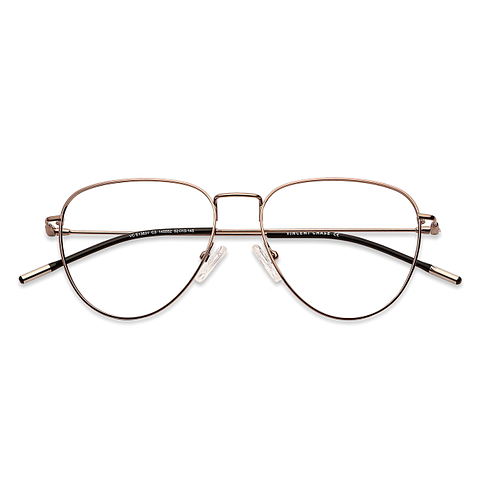 Vincent Chase Online Gold Full Rim Aviator left side