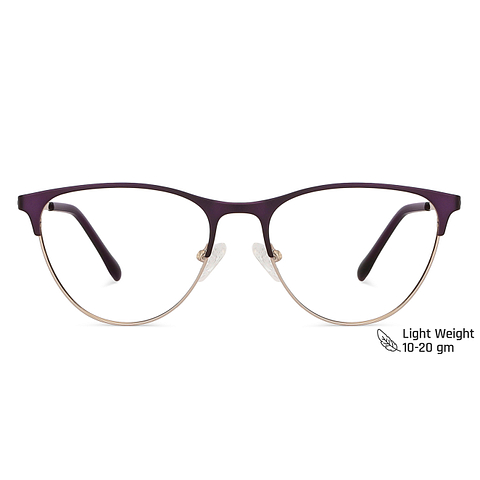 Vincent Chase Online Purple Gold Full Rim Cat Eye left side