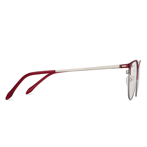 Vincent Chase Online Maroon Gunmetal Full Rim Cat Eye left side