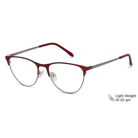 Vincent Chase Online Maroon Gunmetal Full Rim Cat Eye right side