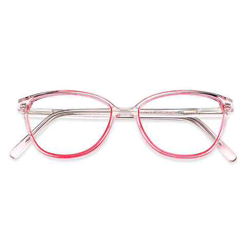 Vincent Chase Online Pink Transparent Full Rim Cat Eye left side