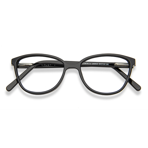 Vincent Chase Online Black Full Rim Cat Eye left side