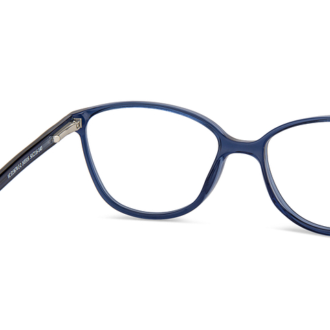 Vincent Chase Online Blue Transparent Full Rim Cat Eye right side