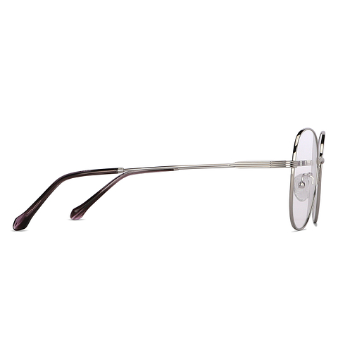 Vincent Chase Online Silver Full Rim Round left side