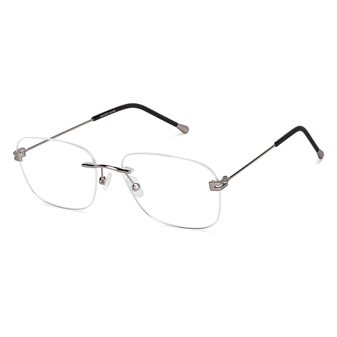 Vincent Chase Online Silver Rimless Square right side