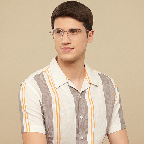 Vincent Chase Online Mid Gunmetal Half Rim Geometric right side