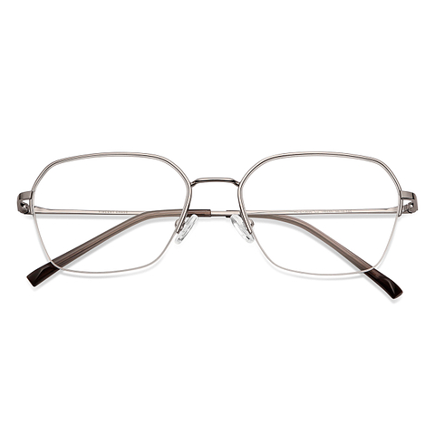 Vincent Chase Online Mid Gunmetal Half Rim Geometric left side