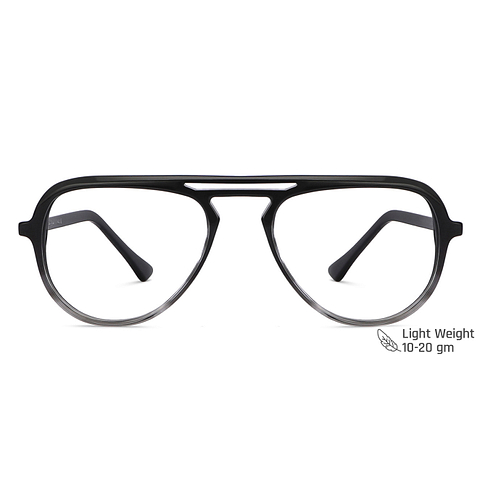 Vincent Chase Online Black Transparent Full Rim Aviator left side