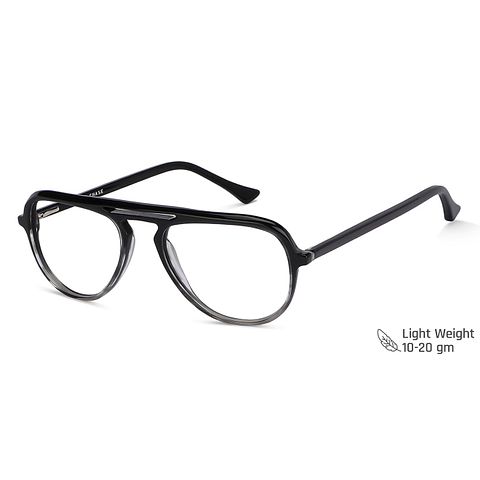 Vincent Chase Online Black Transparent Full Rim Aviator right side