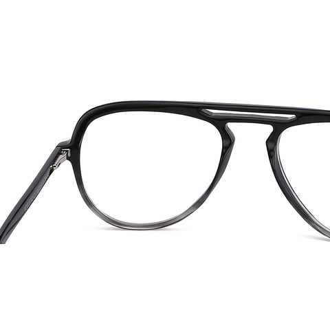 Vincent Chase Online Black Transparent Full Rim Aviator right side