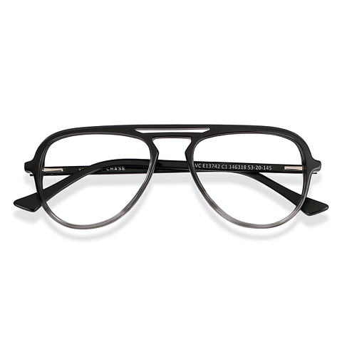 Vincent Chase Online Black Transparent Full Rim Aviator left side