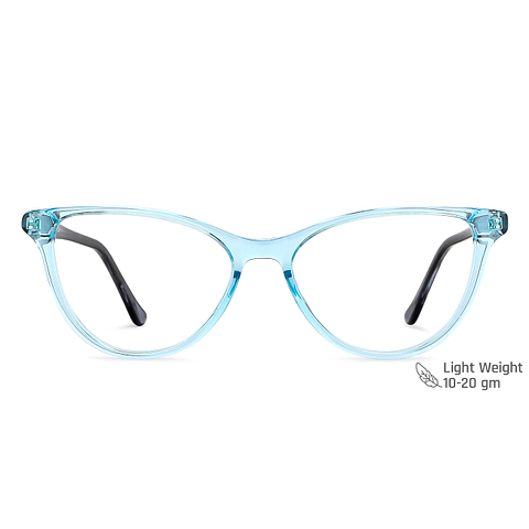 Vincent Chase Online Blue Transparent Full Rim Cat Eye left side