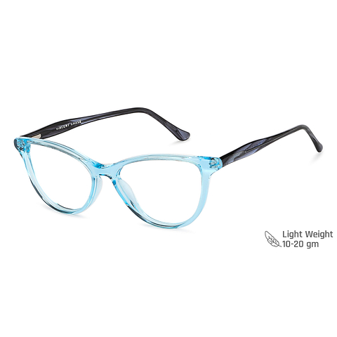 Vincent Chase Online Blue Transparent Full Rim Cat Eye right side