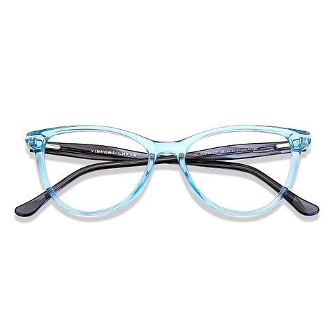 Vincent Chase Online Blue Transparent Full Rim Cat Eye left side