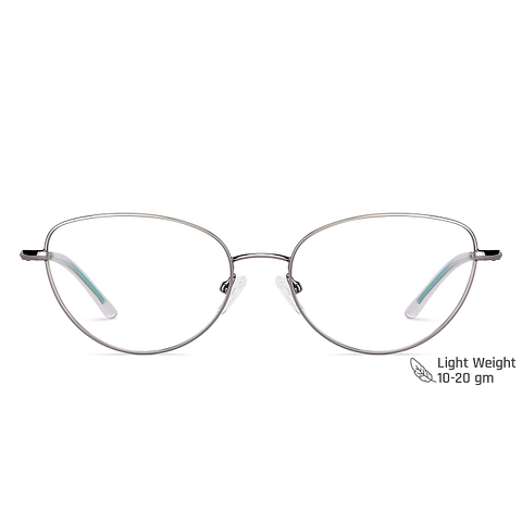 Vincent Chase Online Gunmetal Full Rim Cat Eye left side