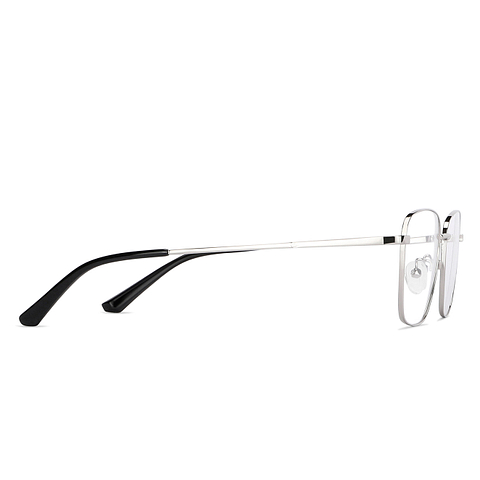 Vincent Chase Silver Full Rim Rectangle left side