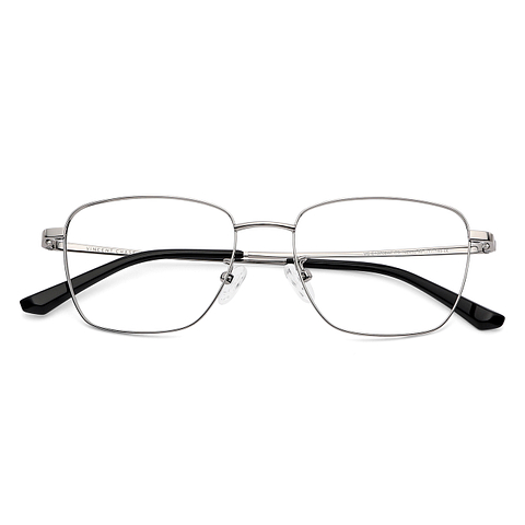 Vincent Chase Silver Full Rim Rectangle left side