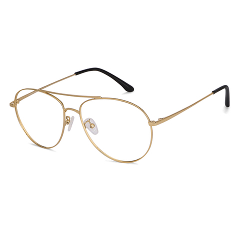 Vincent Chase Matte Gold Full Rim Aviator right side