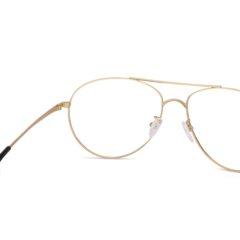 Vincent Chase Matte Gold Full Rim Aviator right side