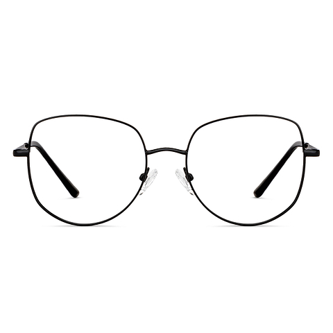 Vincent Chase Black Full Rim Geometric left side