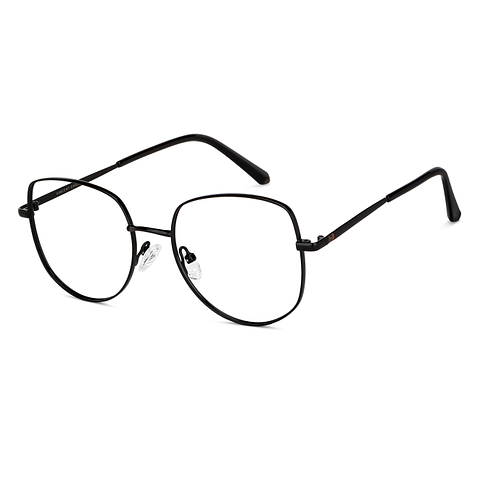 Vincent Chase Black Full Rim Geometric right side