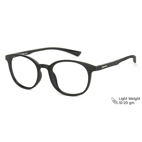 Vincent Chase Online Matte Black Full Rim Round right side