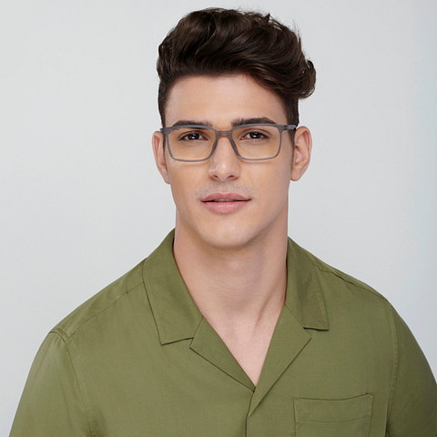 Vincent Chase Online Gray Transparent Full Rim Rectangle right side