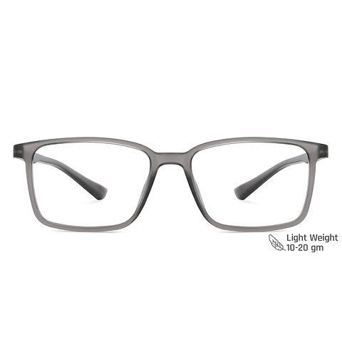 Vincent Chase Online Gray Transparent Full Rim Rectangle left side