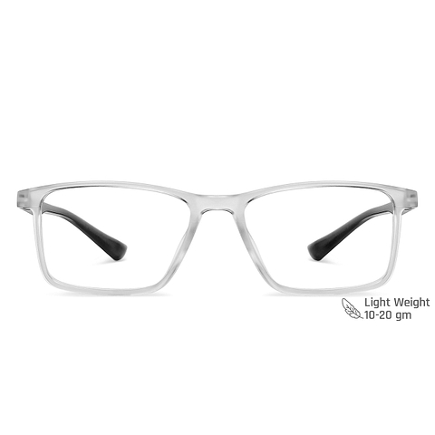 Vincent Chase Online Crystal Transparent Full Rim Rectangle left side