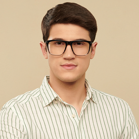 Vincent Chase Online Black Full Rim Square left side