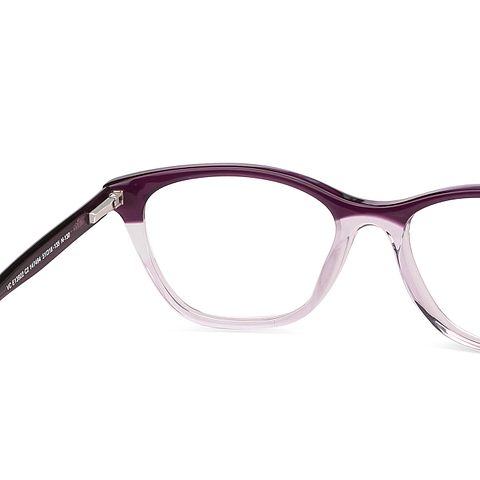 Vincent Chase Online Purple Transparent Full Rim Cat Eye right side