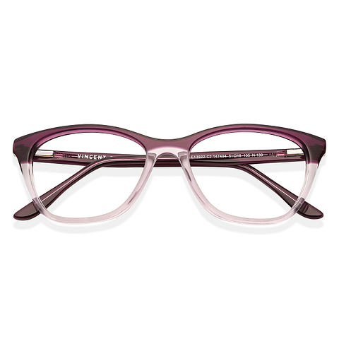 Vincent Chase Online Purple Transparent Full Rim Cat Eye left side