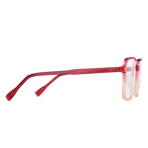 Vincent Chase Maroon Yellow Full Rim Square left side