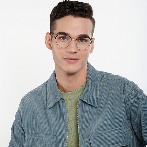 Vincent Chase Online Black Full Rim Geometric left side
