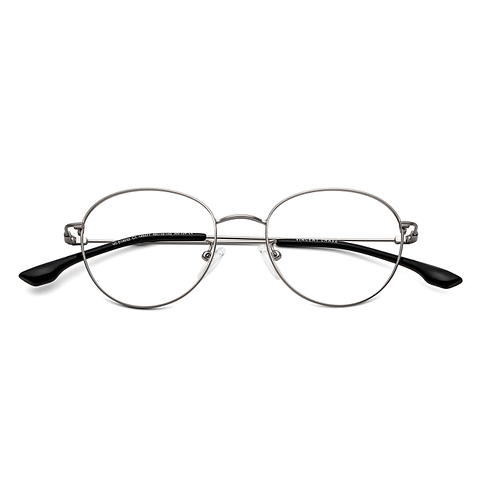 Vincent Chase Online Silver Full Rim Round left side