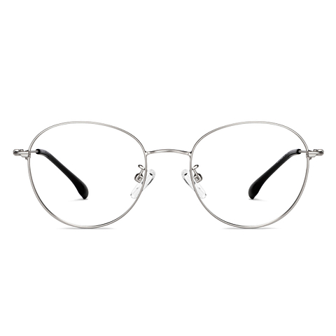 Vincent Chase Online Silver Full Rim Round left side