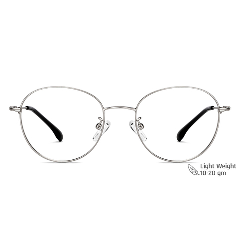 Vincent Chase Silver Full Rim Round right side