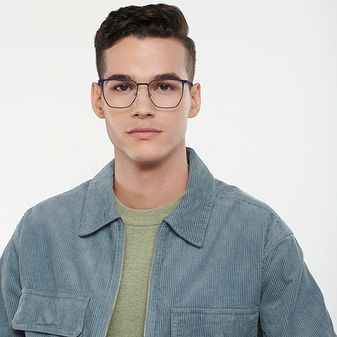 Vincent Chase Online Sky Blue Full Rim Geometric left side
