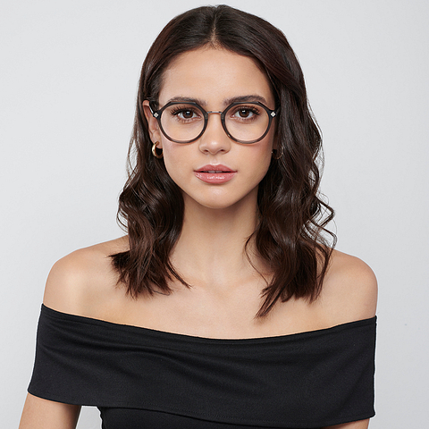 Vincent Chase Online Black Transparent Full Rim Geometric left side