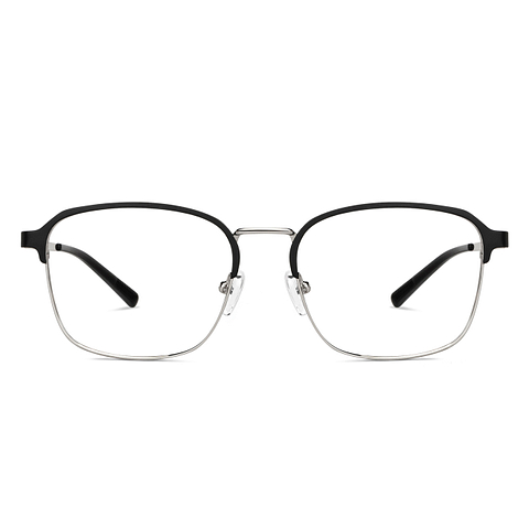 Vincent Chase Online Black Silver Full Rim Square left side