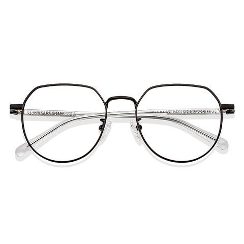 Vincent Chase Online Black Full Rim Round left side