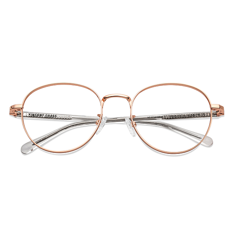 Vincent Chase Online Rose Gold Full Rim Round left side