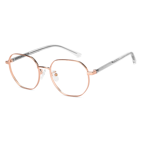 Vincent Chase Online Gold Full Rim Geometric left side