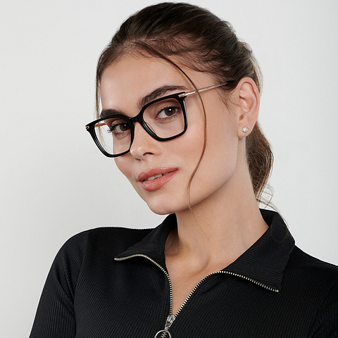 Vincent Chase Online Black Full Rim Square left side